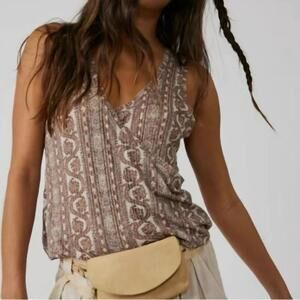 Free People We The Free Your Twisted Tank Top in Tea Combo - Size XS